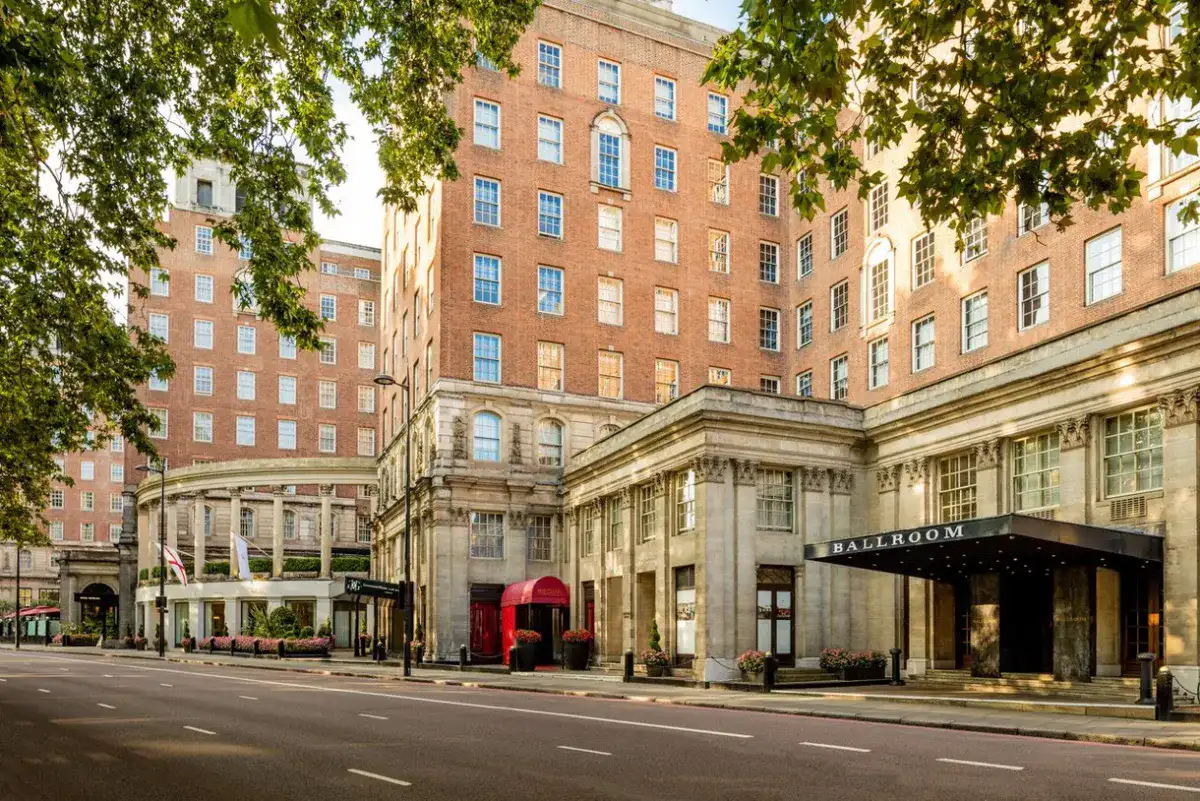 JW Marriott Grosvenor House London exterior, a Marriott Bonvoy property reachable via Chase Ultimate Rewards.